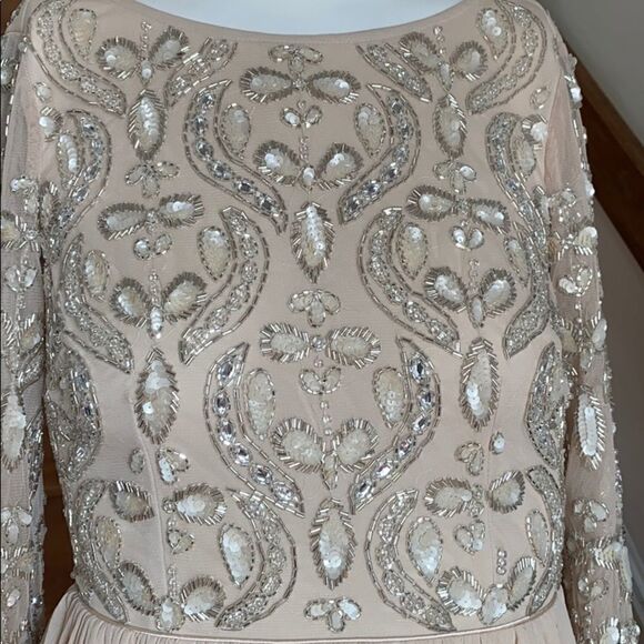 Giada Beaded Formal Dress BEIGE - Picture 5 of 11
